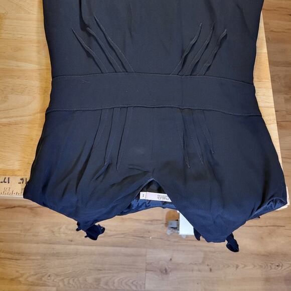 Valentino Red Crepe de Chine 38" Long 16" P2P 14" Waist 17" Hips - Picture 3 of 10